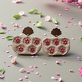Flowery tile pink