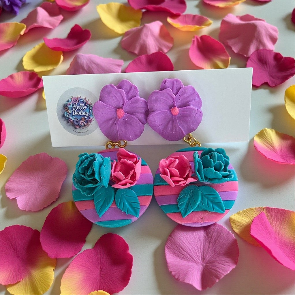 Color Punch purple, teal and pink