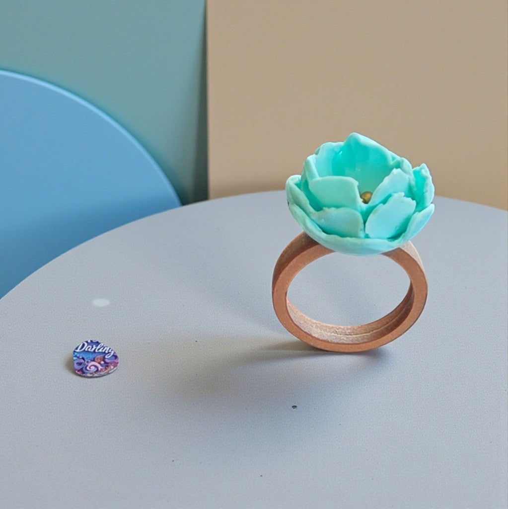 Zoe in turquoise/copper