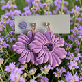 Lavender bloom earrings