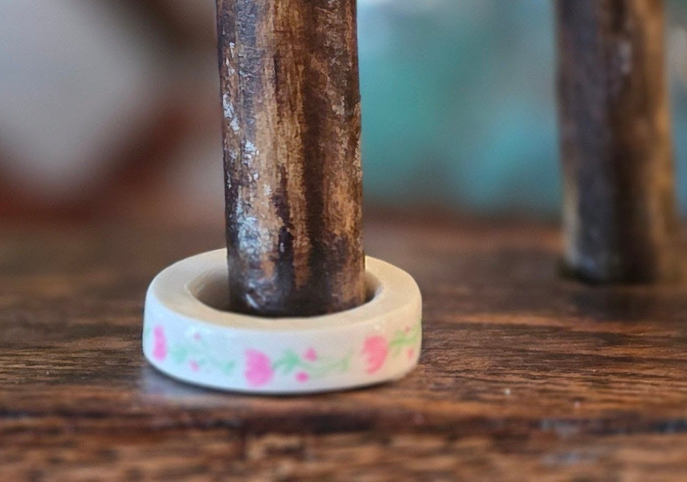 Chunky ring Pink - Lime