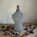 Multicolor shell necklace