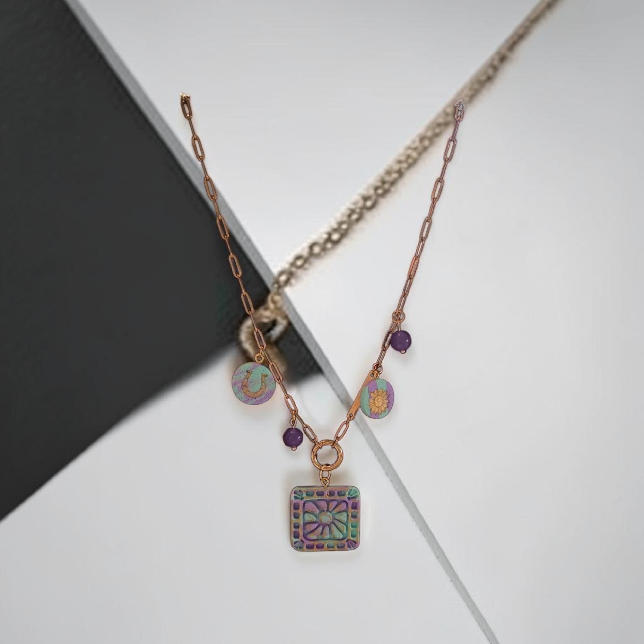 Paper clip necklace