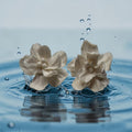 White flower studs