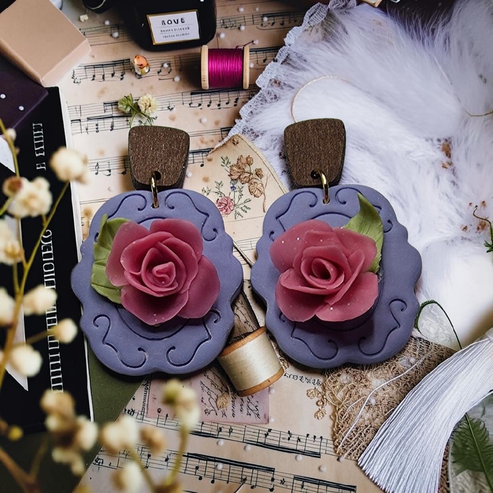 Rose Garden Statement Earrings