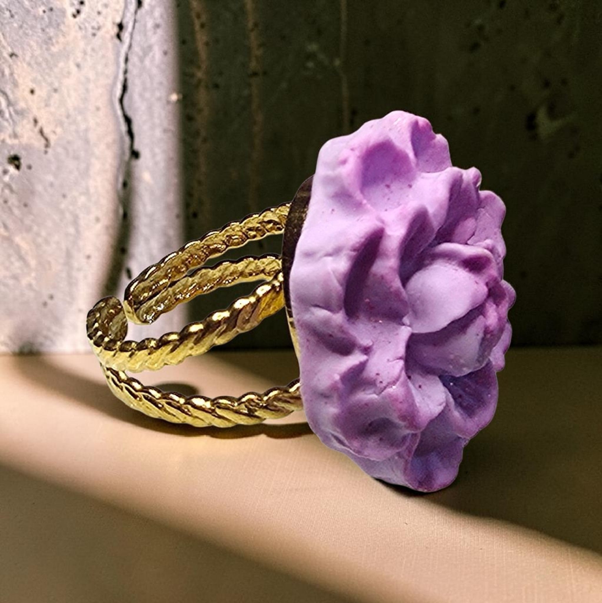 Lavender Peony Ring