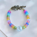Rainbow Crystal Focal Bracelet