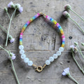 Rainbow & White Crystal Necklace