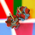 Poppy Flower Stud Earrings