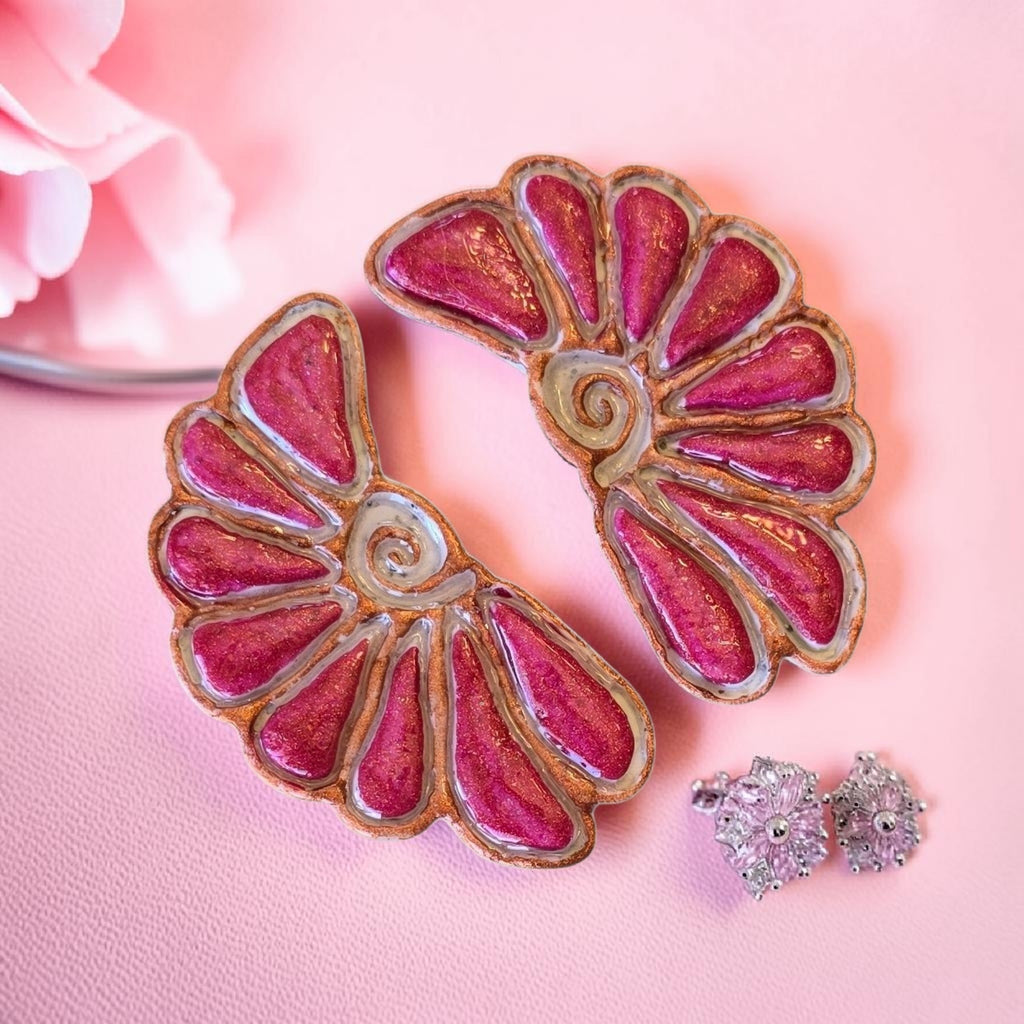 Nautilus Shell Stud Earrings