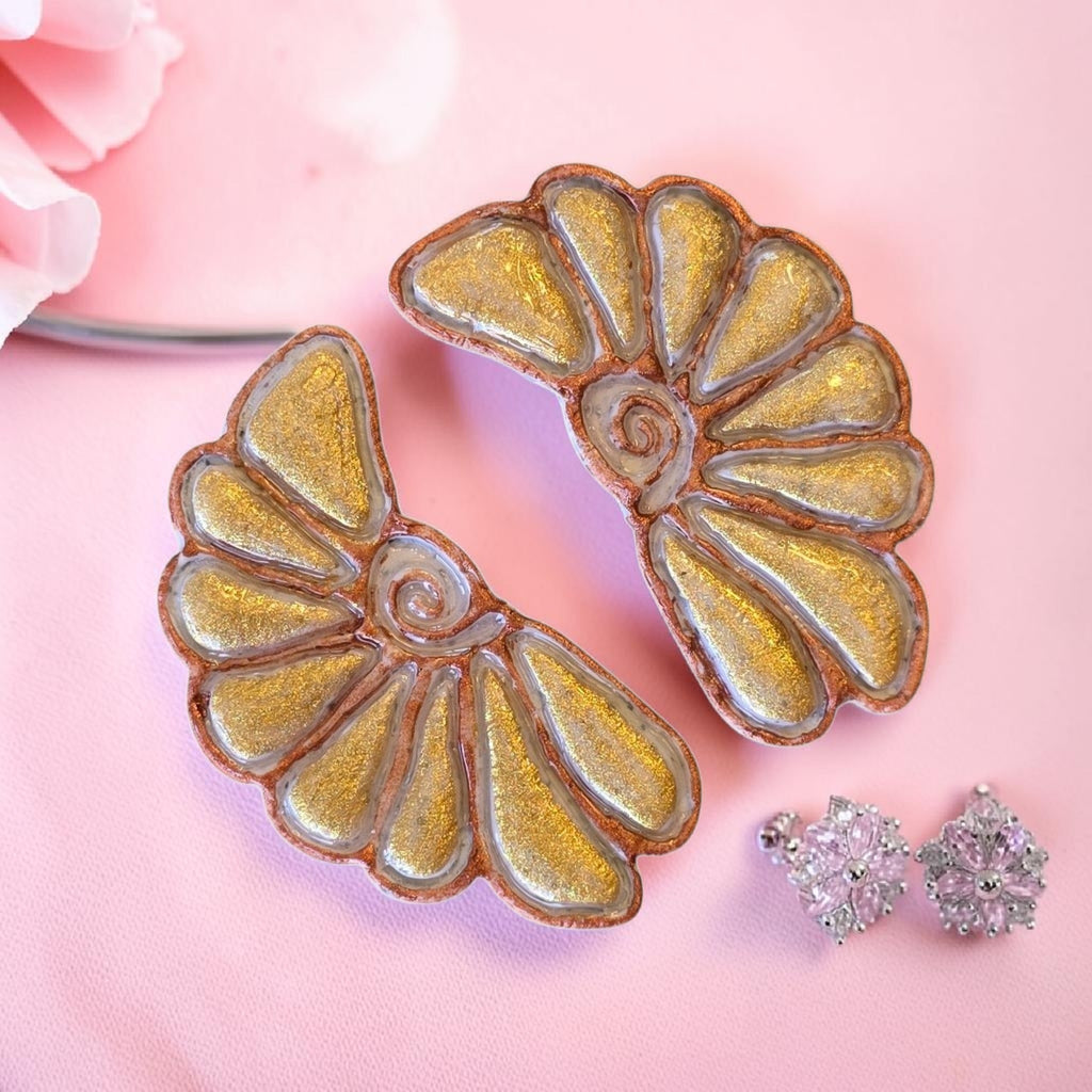 Nautilus Shell Stud Earrings