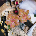 Hibiscus Flower Drop Earrings
