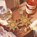 Sun & Moon Drop Earrings
