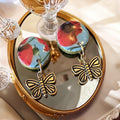 Poppy & Butterfly Drop Earrings