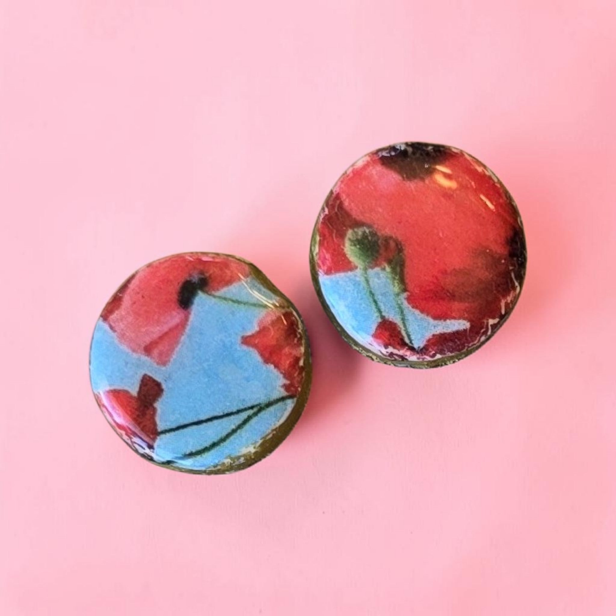 Poppy Field Stud Earrings