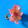 Pink Magnolia Flower Ring
