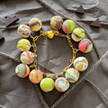 Marbled Clay Disc Bracelet