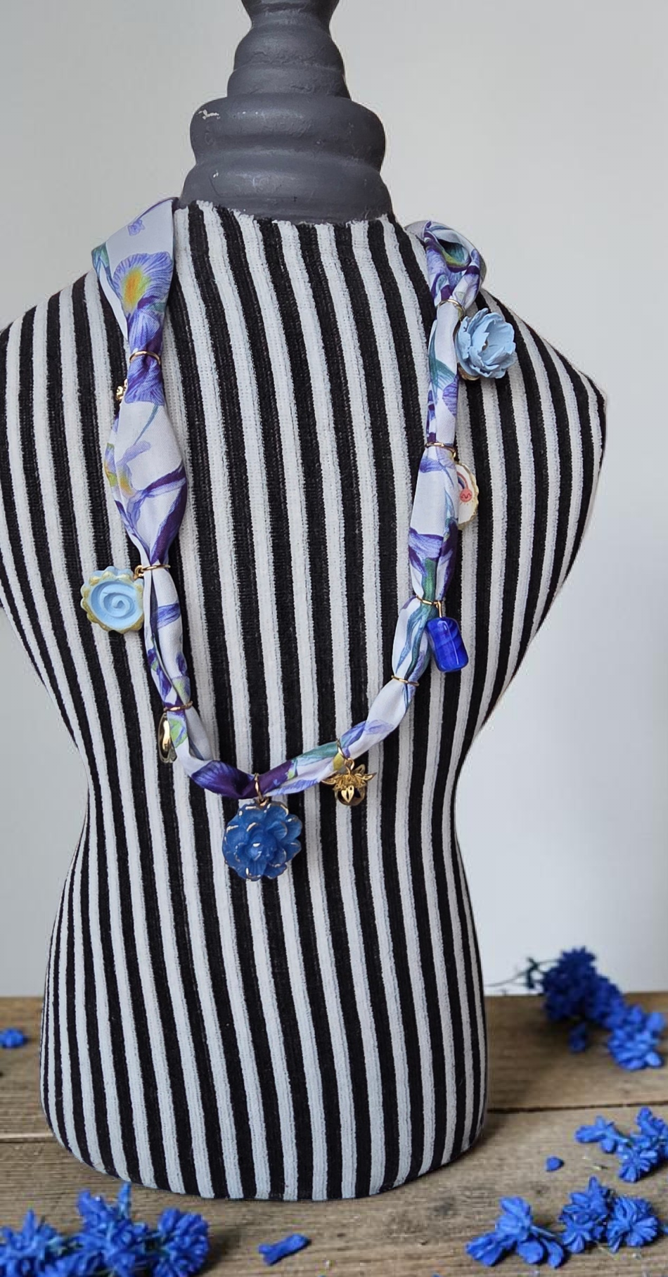 Spring necklace in vibrant colors