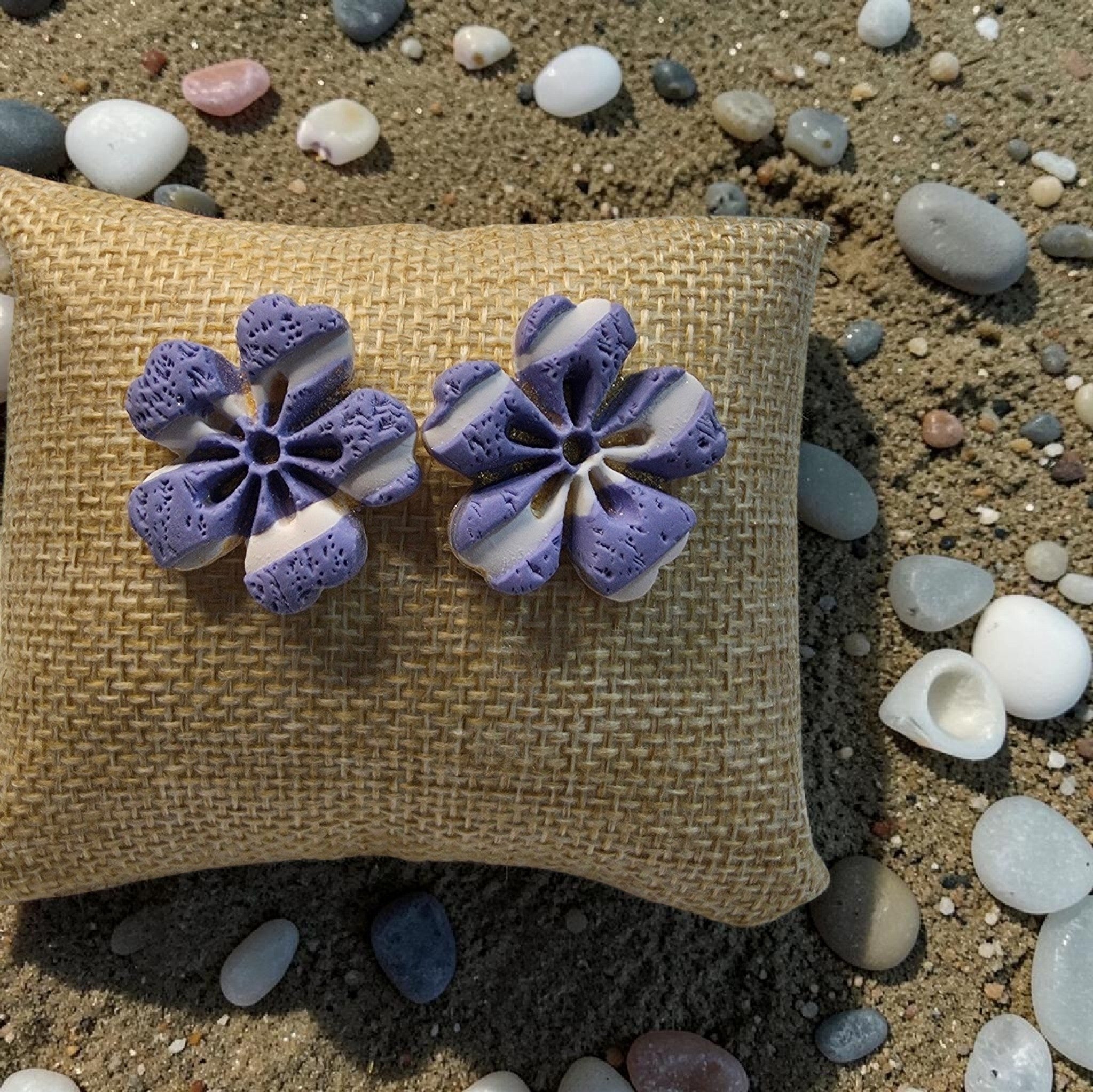 Blue and white flower