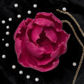 Magenta Peony Brooch