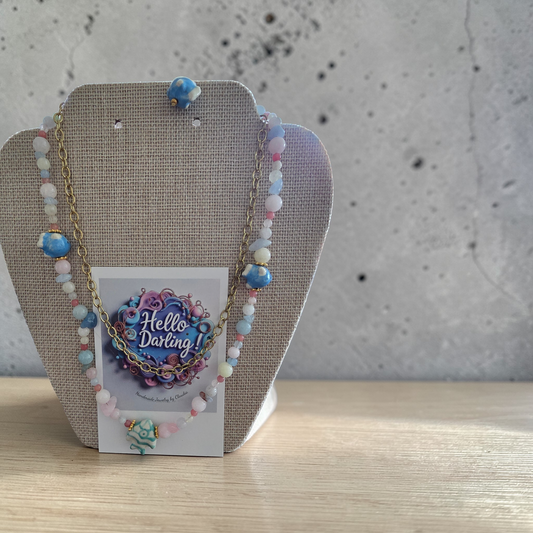 Necklace in pastels