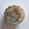 Stone ring curvy shaped
